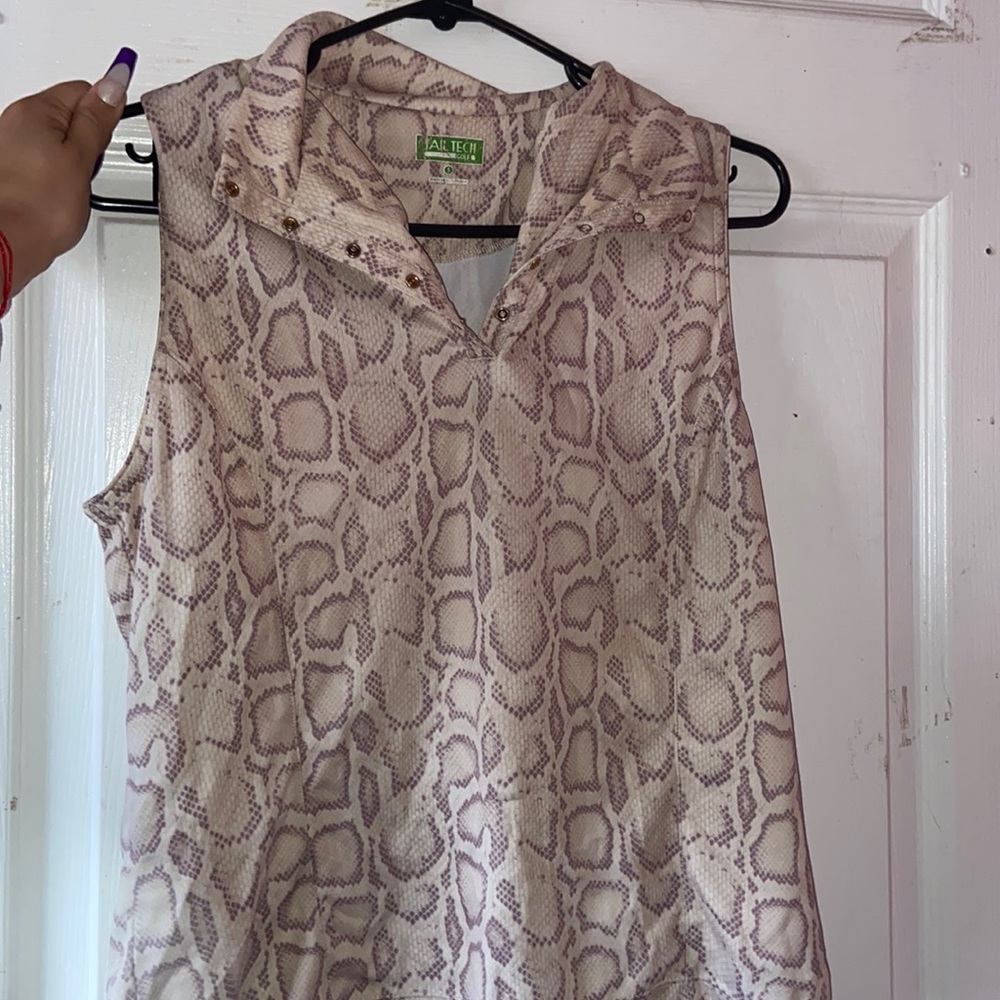 Vintage snake print top